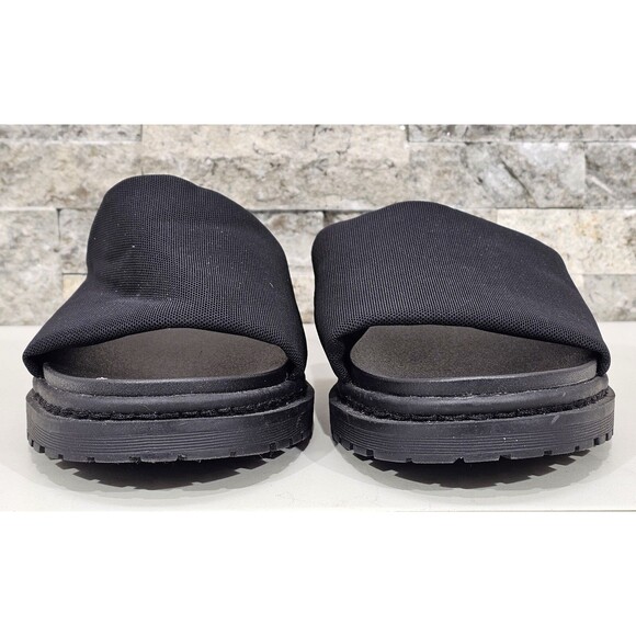 NWT Torrid Flatform Slide Sandals Chunky Lug Stretch Black Minimalist Size 8.5WW - Picture 7 of 12